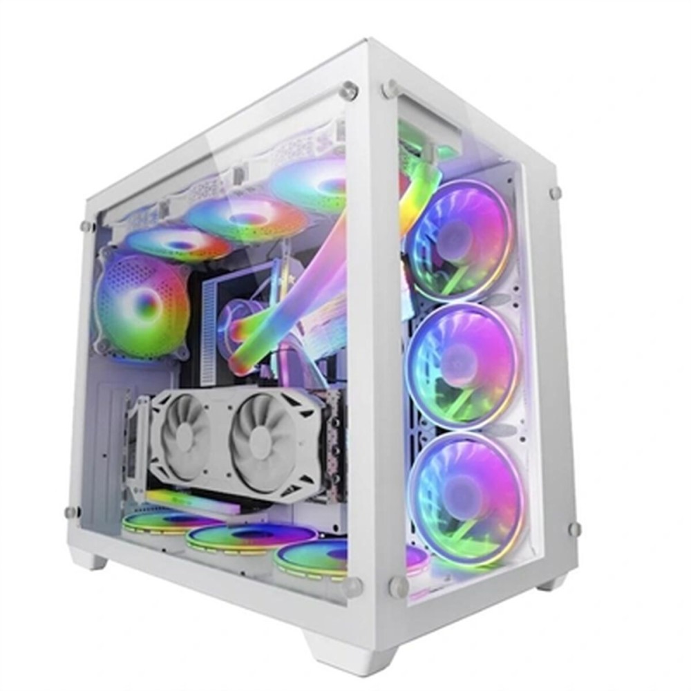 Κουτί Μέσος Πύργος ATX Mars Gaming MCV3W Λευκό RGB