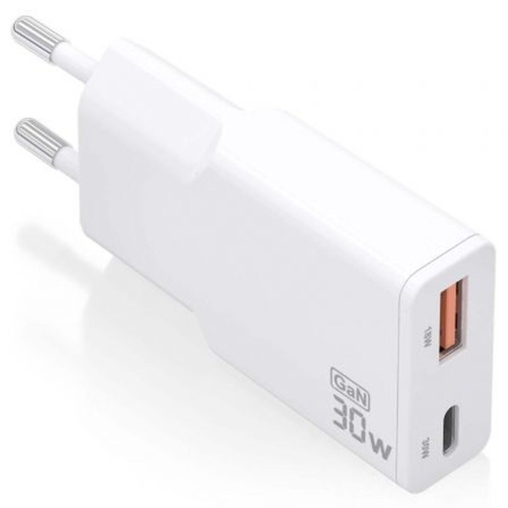 Φορτιστής Τοίχου Aisens ASCH-30W2P046-W Λευκό 30 W