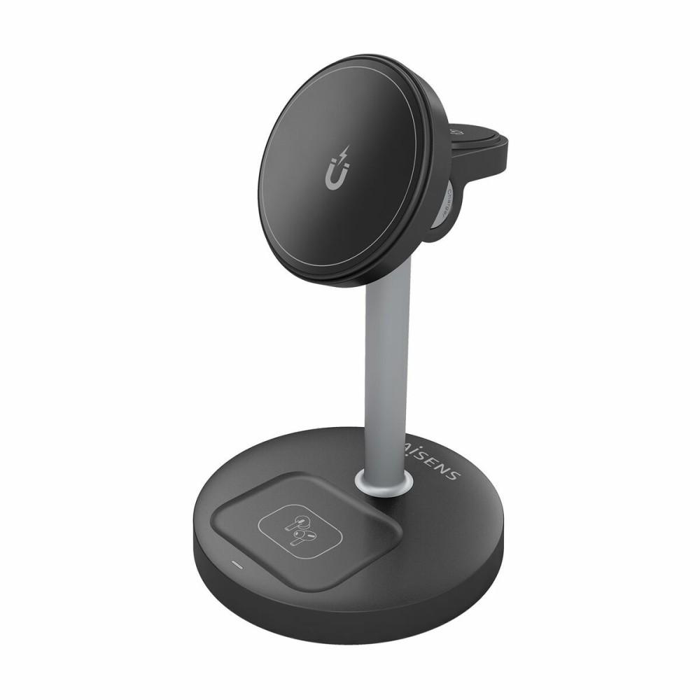 Ασύρματος Φορτιστής Aisens ASCH-15W3WC066-BK Μαύρο 15 W