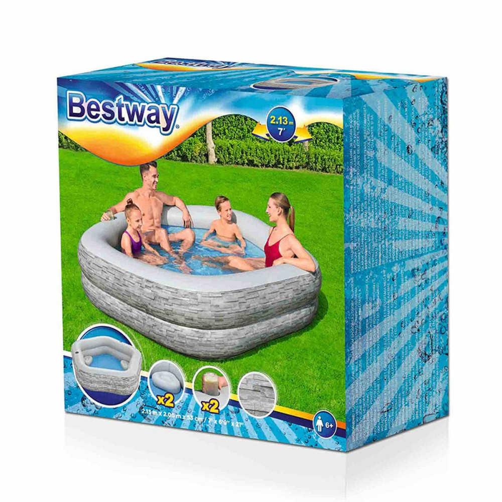 Φουσκωτή Πισίνα Bestway 213 x 206 x 53 cm Μπλε (Ανακαινισμenα A)