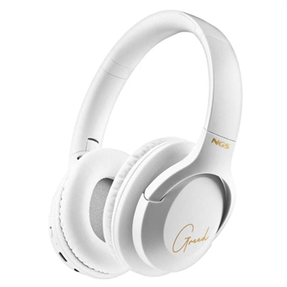 Bluetooth Ακουστικά με Μικρόφωνο NGS ARTICA GREED Λευκό Μαύρο (Ανακαινισμenα A)
