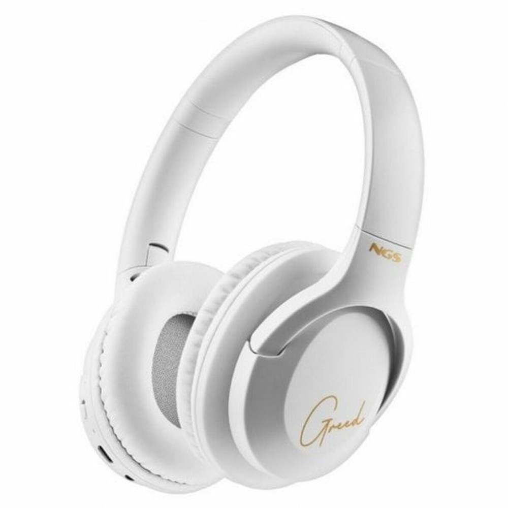 Bluetooth Ακουστικά με Μικρόφωνο NGS ARTICA GREED Λευκό Μαύρο (Ανακαινισμenα A)