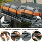 Costway Αδιάβροχη Μπαγκαζιέρα με χωρητικότητα 600 L για Όλα τα Οχήματα 132x100x43cm Μαύρο+Πορτοκαλί BG51853OR