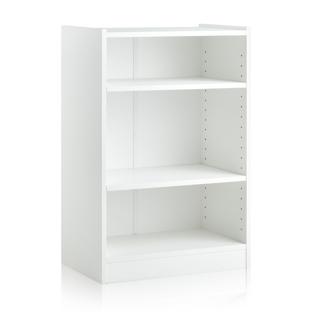 Costway Λευκή Βιβλιοθήκη 3 Επιπέδων 50 x 30 x 75 cm CB10458WH