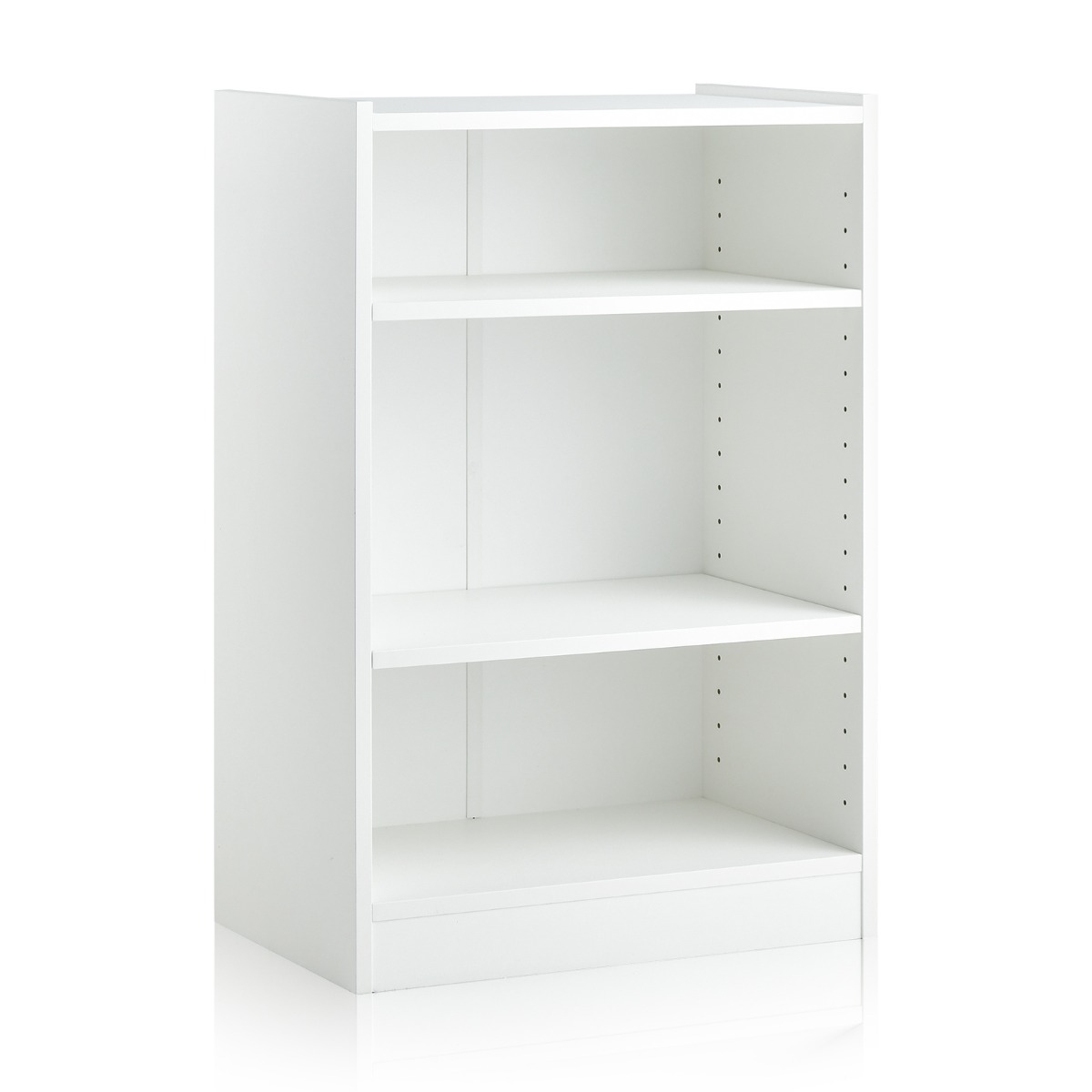 Costway Λευκή Βιβλιοθήκη 3 Επιπέδων 50 x 30 x 75 cm CB10458WH