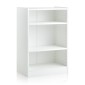 Costway Λευκή Βιβλιοθήκη 3 Επιπέδων 50 x 30 x 75 cm CB10458WH