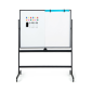 Costway Διπλής Όψης Πίνακας Whiteboard με Ρυθμιζόμενο Ύψος και Αξεσουάρ CB10566BK