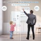 Costway Διπλής Όψης Πίνακας Whiteboard με Ρυθμιζόμενο Ύψος και Αξεσουάρ CB10566WH
