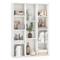 Costway Ράφι βιβλιοθήκης με 11 θέσεις Λευκό 74 x 24 x 106 cm CB10703WH