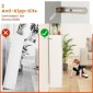 Costway Ράφι βιβλιοθήκης με 11 θέσεις Λευκό 74 x 24 x 106 cm CB10703WH