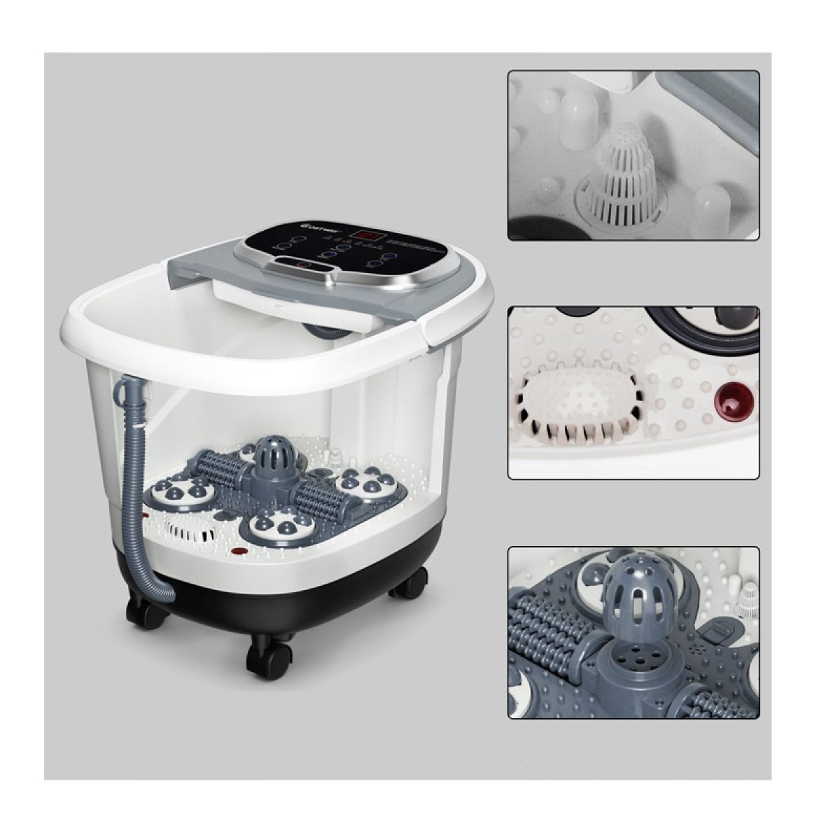 Ηλεκτρική Συσκευή Υδρομασάζ / Shiatsu Ποδιών 500 W Costway EP24368DE-GR