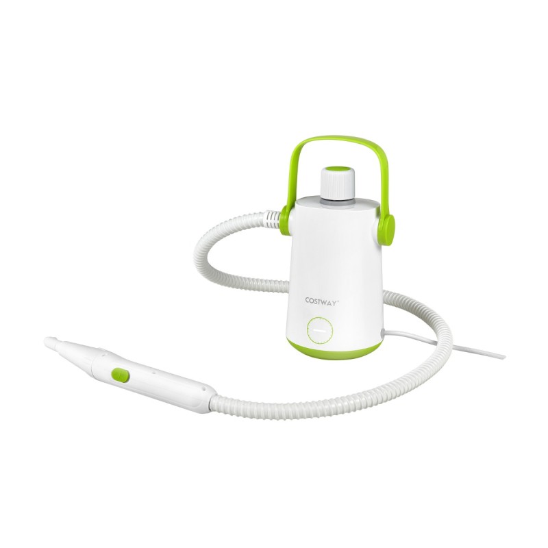 Costway  Πολυχρηστικό φορητό ατμοκαθαριστικό με ισχύ 1000 W, Πράσινο, 25 x 13 x 22 εκ. ES10340DE-LS