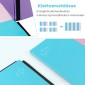 Costway Πτυσσόμενο Στρώμα Γυμναστικής 240 x 120 x 5 cm με Βέλκρο και 2 Χειρολαβές σε Μπλε + Ροζ χρώμα FH10087BL