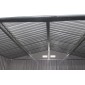 Costway Μεταλλικό Σπιτάκι Κήπου 213x127x185 cm με Ανθεκτική Κατασκευή και Δύο Συρόμενες Πόρτες GT2989GN+