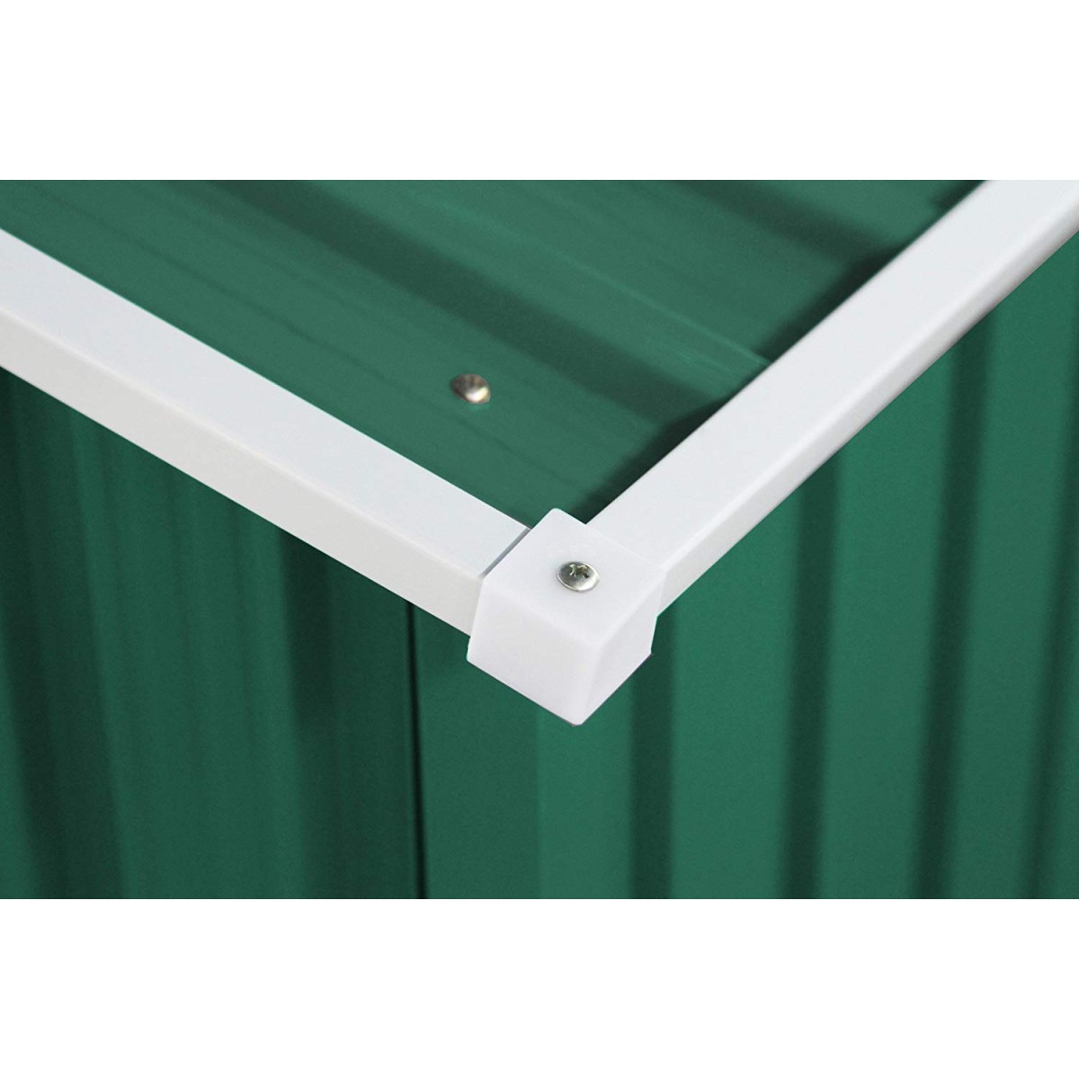 Costway Μεταλλικό Σπιτάκι Κήπου 213x127x185 cm με Ανθεκτική Κατασκευή και Δύο Συρόμενες Πόρτες GT2989GN+