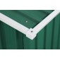 Costway Μεταλλικό Σπιτάκι Κήπου 213x127x185 cm με Ανθεκτική Κατασκευή και Δύο Συρόμενες Πόρτες GT2989GN+