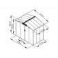 Costway Μεταλλικό Σπιτάκι Κήπου 213x127x185 cm με Ανθεκτική Κατασκευή και Δύο Συρόμενες Πόρτες GT2989GN+