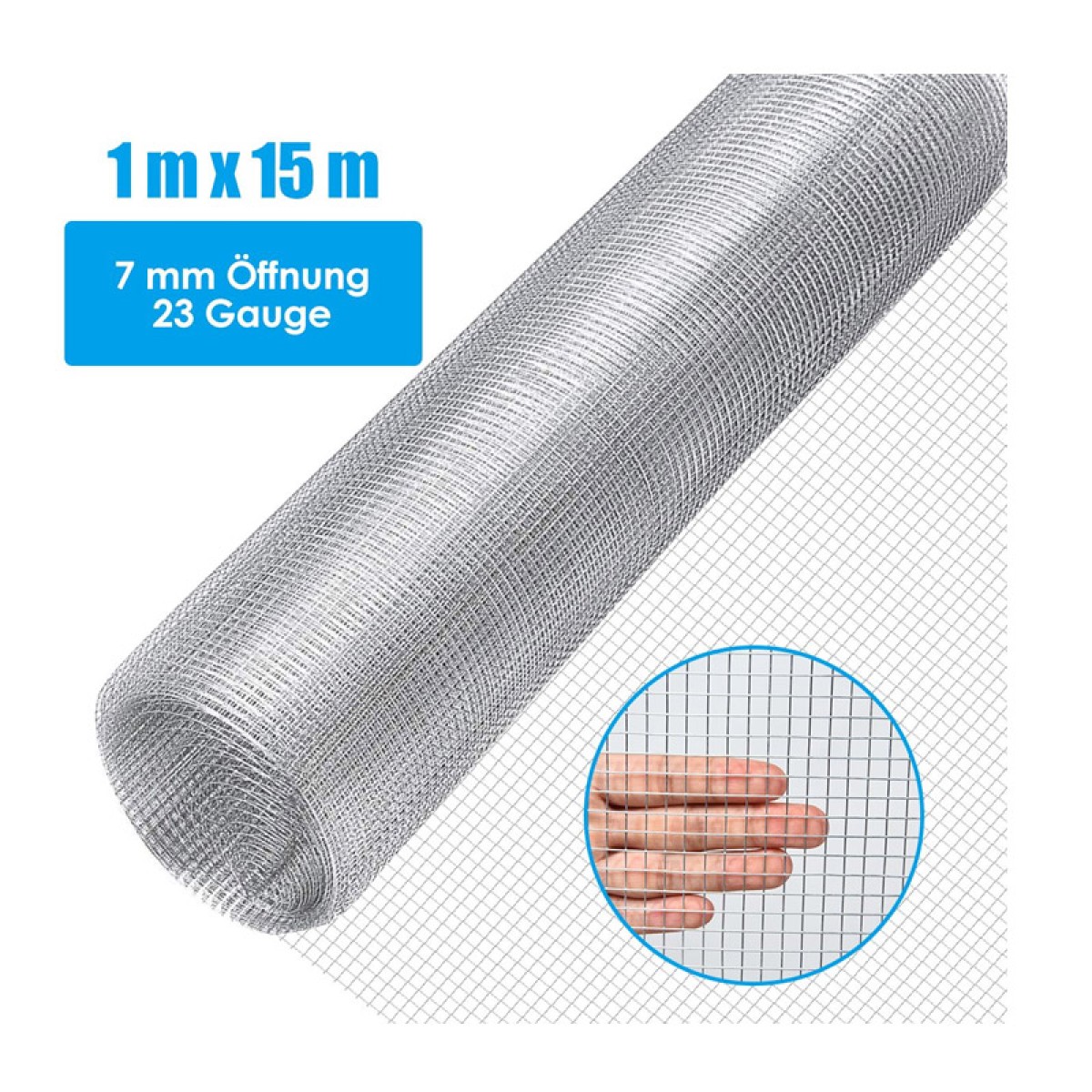 Συρματόπλεγμα Γαλβανιζέ 15 x 1 m Costway GT3670