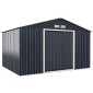 Costway  Μεταλλική Αποθήκη 340 x 255 x 210 cm Εξωτερικού Χώρου με Κλειδαριές και Αερισμό GT3733GR+