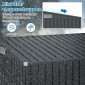 Costway Μεταλλική Αποθήκη Κήπου με Μπροστινή & Πλαϊνή Πόρτα & Στέγη Εργαλειοθήκη Σπιτάκι Εργαλείων GT4276GR+