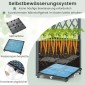 Costway Γκρι Ζαρντινιέρα με Πέργκολα 40 x 40 x 140 εκ. GT4393GR