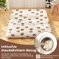 Costway Πολυλειτουργικό Στρώμα 140 x 200 cm  Futon με Αφαιρούμενο Κάλυμμα και Τσάντα Μεταφοράς HU10922CF-D