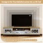Costway Μπλε Μπαμπού Lowboard TV Schrank με 2 Συρτάρια & 2 Πόρτες για Τηλεοράσεις έως 80 ίντσες HV10745DE-OG+