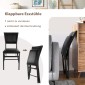 Costway Σετ 2 Πτυσσόμενων Καρεκλών με Μεταλλικό Σκελετό και Δερματίνη HW52161