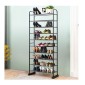 Μεταλλική Παπουτσοθήκη με 10 Ράφια 66 x 29 x 152 cm Costway HW63424