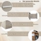 Costway Κομοδίνο με 3 Συρτάρια Υψηλής Γυαλάδας 37 x 34 x 66,5 εκ. σε Τσιμεντογκρί για Κρεβάτι Boxspring HW64165GR