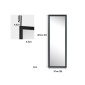 Ολόσωμος Ξύλινος Καθρέπτης Τοίχου 120 x 37 cm Costway HW66332BK