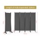 Μεταλλικό Διακοσμητικό Παραβάν 220 x 51 x 173 cm Costway HW68273GR