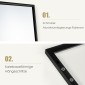 Ολόσωμος  Καθρέπτης Τοίχου 120 x 37 cm Χρώματος Μαύρο  Costway JV10047BK