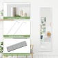 Costway Πλήρης Καθρέφτης Πόρτας με Αντιθραυστικό Γυαλί και Πολλαπλές Μεθόδους Τοποθέτησης JV10613WH