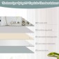 Costway  Μεγάλος Ορθογώνιος Καθρέφτης Τοίχου 110 x 38 cm, Χωρίς Πλαίσιο, με Ασφαλή Σχεδίαση και Διπλή Δυνατότητα Τοποθέτησης JV10614