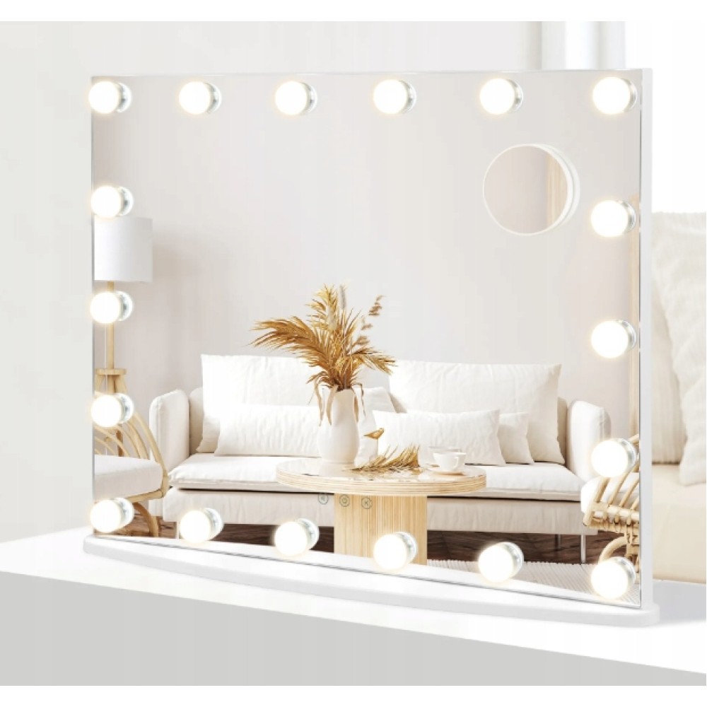 Costway Καθρέπτης Μακιγιάζ με LED Φωτισμό 65 x 14 x 52.5 cm JV11894WH