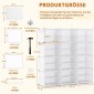 Costway Οργανωτής Παπουτσιών: DIY Λευκή Πλαστική Ντουλάπα με 12 Θέσεις JZ10059WH