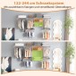 Costway Επεκτάσιμο Λευκό DIY Ανοιχτό Κρεμαστό Σύστημα Ρούχων 122-244cm JZ10353WH