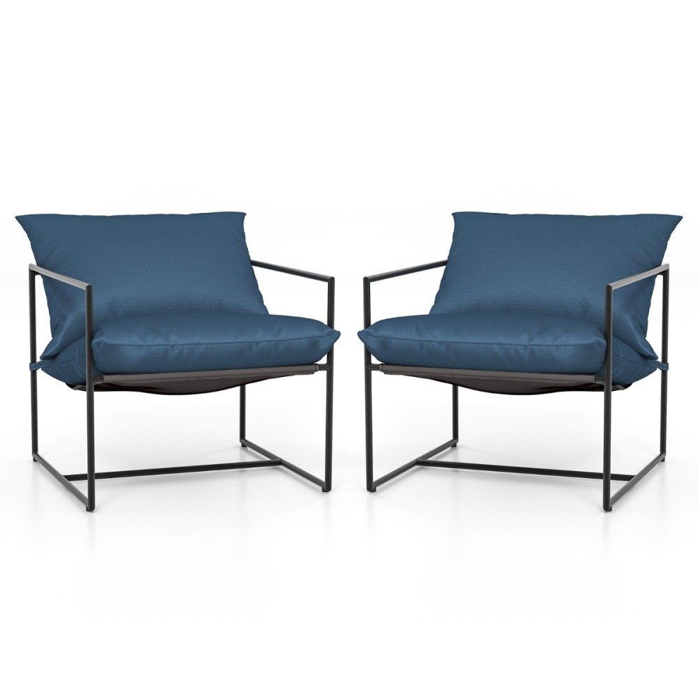 Costway  Σετ 2 Εργονομικών Καρεκλών Sling 71 x 71 x 61cm Μπλε NP11355NY-2