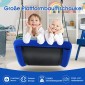 Costway Εξωτερική Κούνια Δέντρου με Ρυθμιζόμενο Σχοινί 83 x 155 cm Μπλε NP11662NY