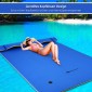 Costway Πλωτό Χαλί Κολύμβησης 270 x 180 x 3,5 cm Κίτρινο/Μπλε-Μπλε OP3819BL