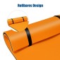 Costway  Πλωτό στρώμα νερού 220 x 90 x 4 cm Πορτοκαλί+Μαύρο OP70098OR