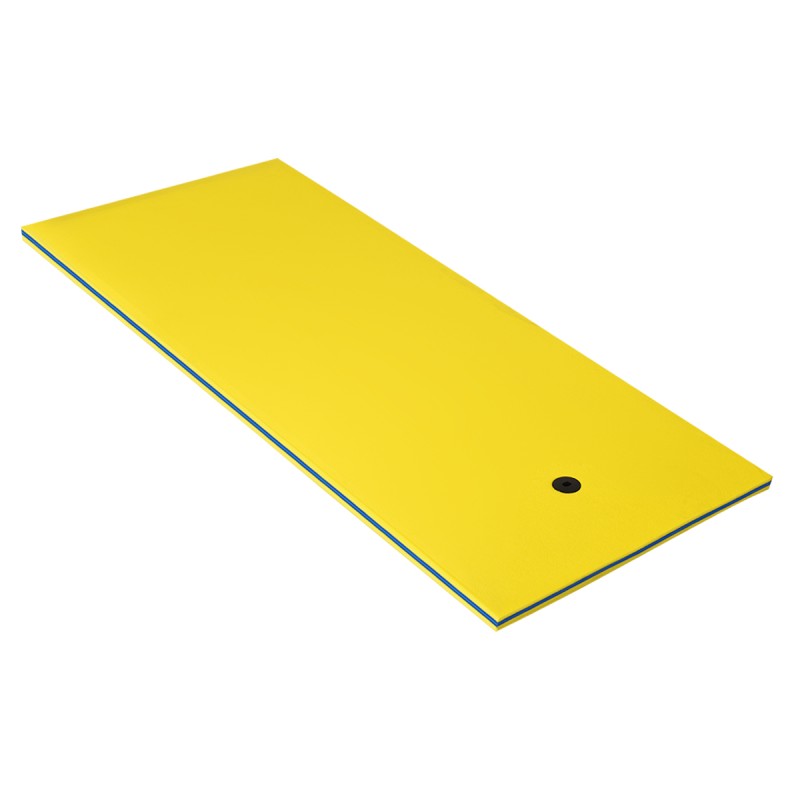 Costway Πλωτό Στρώμα Αφρού XPE 220 x 90 x 4 cm Κίτρινο+Μπλε OP70098YE