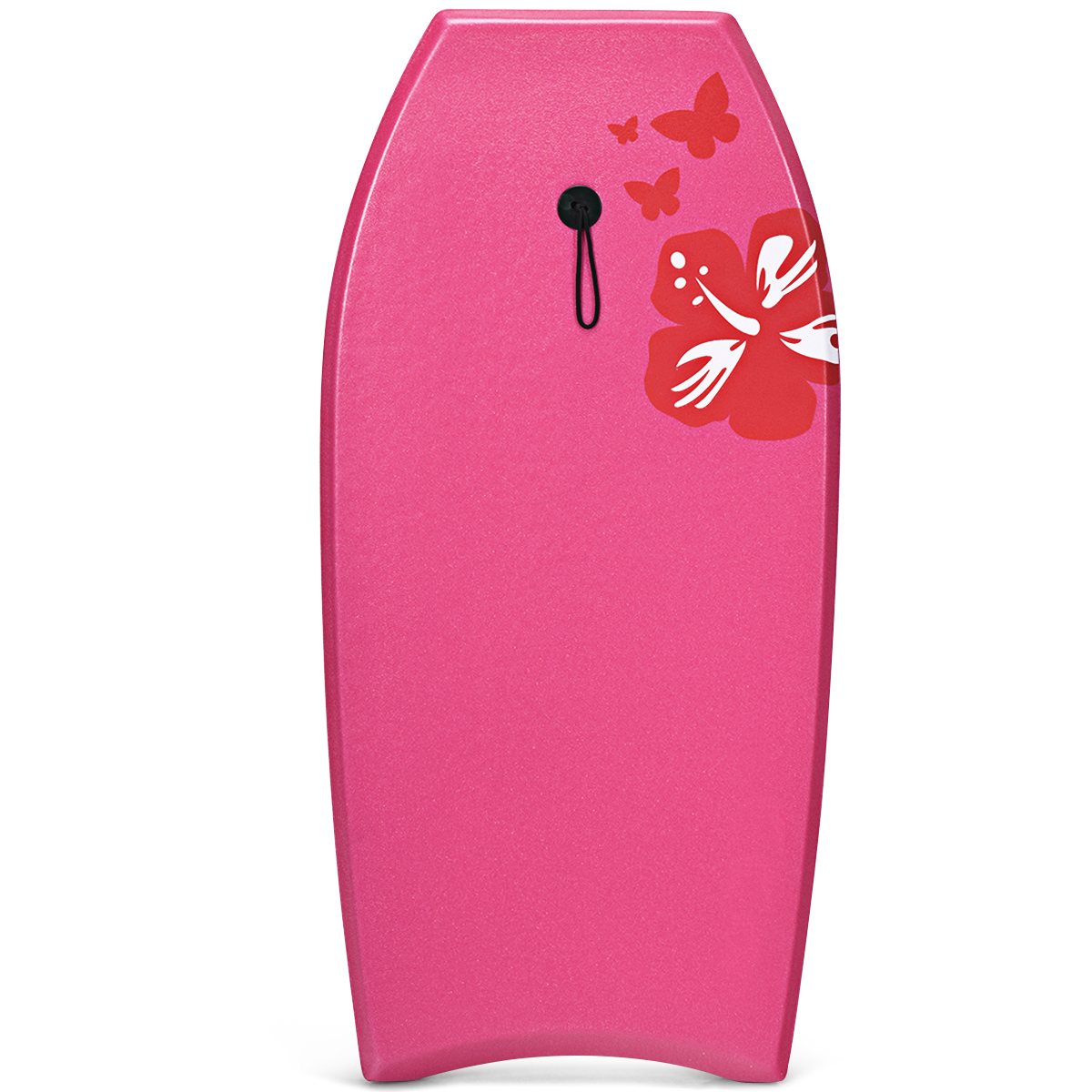 Costway Ελαφριά σανίδα bodyboard με πυρήνα EPS & επιφάνεια XPE για παραλία για παιδιά & ενήλικες 94cm/106cm Ροζ OP70227-L