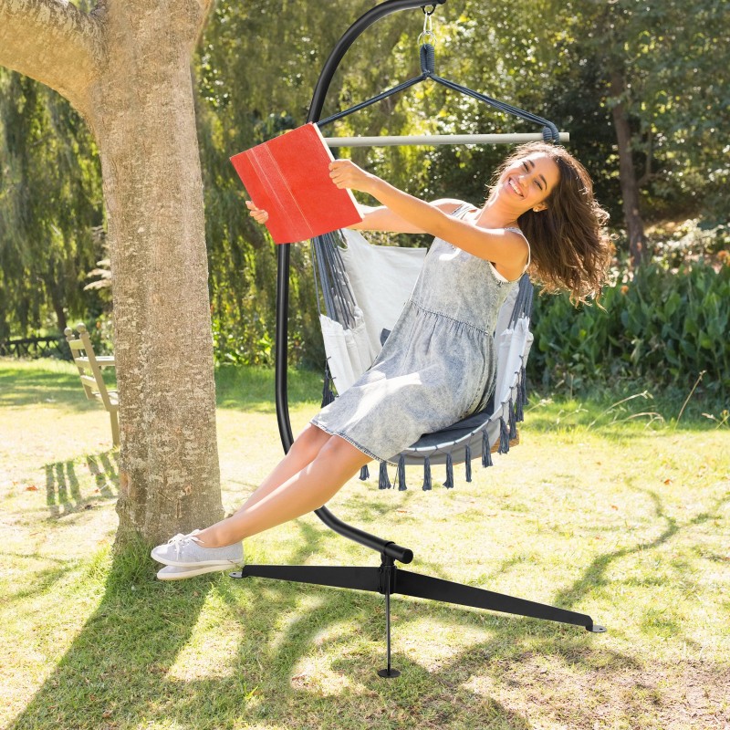 Costway  Βάση Στήριξης C-Σχήματος με Μεγάλη Χωρητικότητα και Αντοχή για Εσωτερική και Εξωτερική Χρήση OP70786