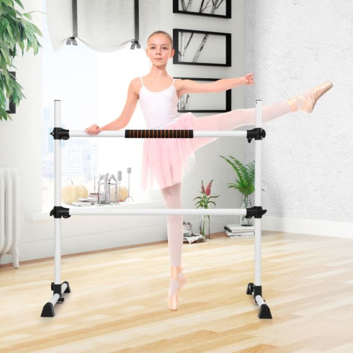Ρυθμιζόμενη Μπάρα Μπαλέτου 123 x 71 x 119CM COSTWAY  SP37449SV