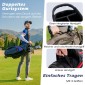 Costway Σετ Ανδρικών Μπλε Δεξιόχειρων Μπαστουνιών Γκολφ 11 Τεμαχίων με Κάλυμμα Βροχής SP38124BL