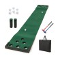 Costway Φορητό Σετ Γκολφ 332 cm με 2 Ρυθμιζόμενα Πάτερ, 6 Μπάλες & 12 Καλύμματα Τρύπας SP38465