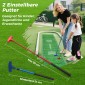 Costway Σετ Προπονητικής Γκολφ 332 cm με Ρυθμιζόμενους Σταυρούς & Μπάλες SP38466