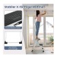 Πτυσσόμενη Σκάλα με 2 Σκαλοπάτια 50 x 49 x 45 cm Costway TJ10004WH